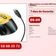Mouse Gamer con Cable GM31 Iluminado | 7 Botones - Img 57027047