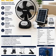 VENTILADOR RECARGABLE SOLAR - Img 55478623