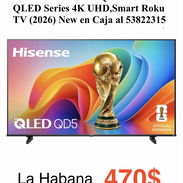 Hisense - 58" Class QD50 Hi-QLED Series 4K UHD,Smart Roku TV (2026) New en Caja al 53822315 - Img 56499100