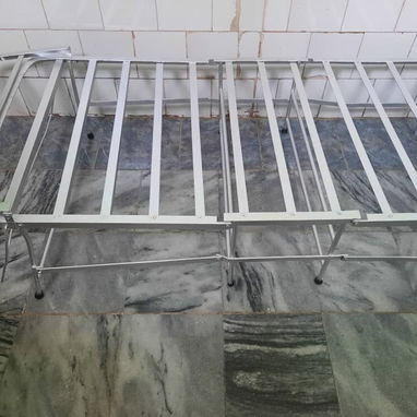 Cama personal de metal plegable con colchon - 2/3