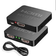 Interruptor divisor 1x2 compatible con HDMI 4K, amplificador distribuidor de vídeo 1 en 2 salidas, pantalla Dual para ca - Img 56483419