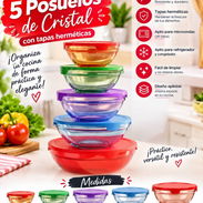 Set de 5 pozuelos de cristal en 4000 cup - Img 57756612