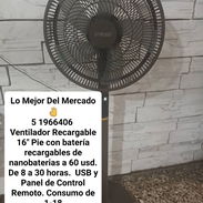 Ventilador recargable sin panel solar - Img 55906119