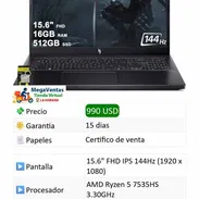 Laptop Acer Nitro V15 - Img 57911522