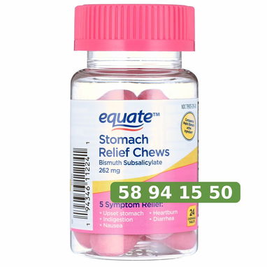 Pepto Bismol Equate Masticables - 3/3