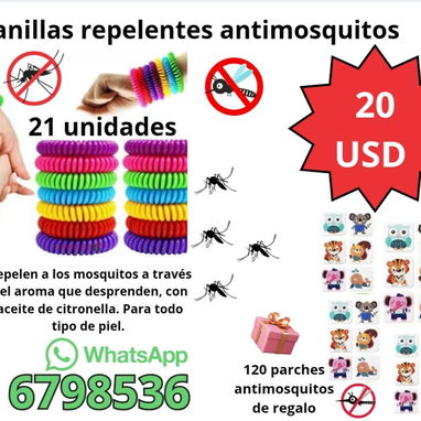Manillas repelentes de mosquitos - Img 108367971