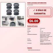 BASES AJUSTABLES ANTIVIBRATORIA . - Img 57876450
