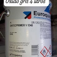 Pintura oxido gris 🩶 Gris 4 litros importada de España - Img 54855847