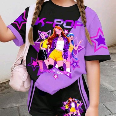 Ropa de niña de las guerreras K-pop - Img 121520389