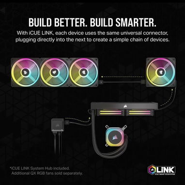 UFF!!_ENFRIAMIENTO LIQUIDO CORSAIR iCUE LINK H115i RGB|FANED QX140 AIO RGB(280mm)|LGA 1700/AM5|SELLADOS EN CAJA_53849890 - Img 108938238