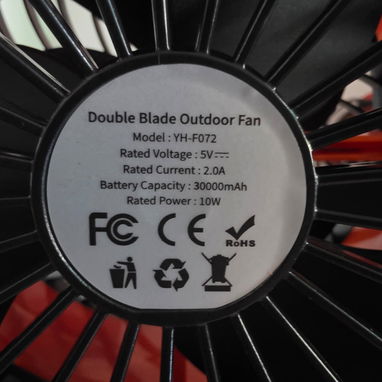 Ventilador Recargable YH-F072 30000 mah - Img 126313233