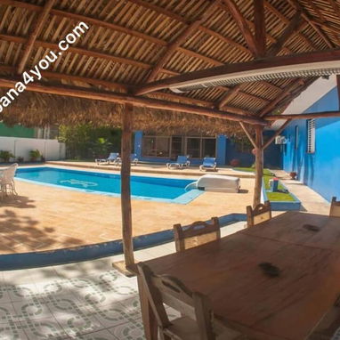 Casa con piscina con recirculación y ranchón en reparto Siboney,en renta ,  Playa,Habana +53 52 46 36 51 🐬🐬,  M - Img 89717486
