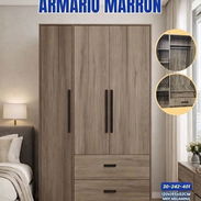 Closet 3 puertas 🚪 360 usd ✅Color:madera natural nogal marrón Material:MDF - Img 55943031