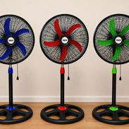 Ventiladoress ciclones de 18 pulgadas, de 3 velocidades Saco Nuevos a estrenar Color azul, verde y rojo Precio:29 usd - Img 55806980
