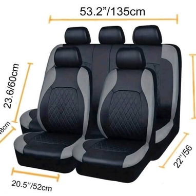 Oferton Juego de cubiertas de asiento de automóvil de 9 piezas que incluye 2 cubiertas de asiento delanteras Mejor - Img 125246495