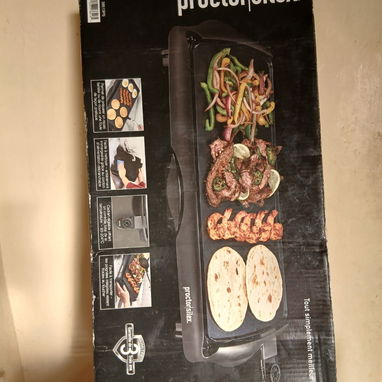 Combo de electrodomésticos 3 en 1 (plancha para cocinar+arrocera con vaporera (1 Lt) + ventilador de pared 16" - 4/4