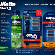 ESPUMA DE AFEITAR Y MAQUINA DE AFEITAR GILLETTE CON 6 REPUESTOS - Img 49724236