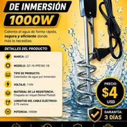CALENTADOR ELÉCTRICO DE INMERSIÓN 1000W, FACTURA A SU NOMBRE. VARIEDAD DE ELECTRODOMÉSTICOS Y ÚTILES DEL HOGAR - Img 57142605