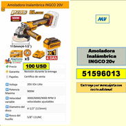 MV-613-Amoladora Inalámbrica INGCO 20v....100 USD...51596013...Transporte costo adicional - Img 55881299