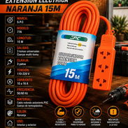 ⚡ 15 METROS ⚡ EXTENCION DE ELECTRICA SPC DE 15 METROS - 3 TOMAS. MENSAJERIA CON FACTURA Y GARANTIA. 📲 54833699 - Img 56684741