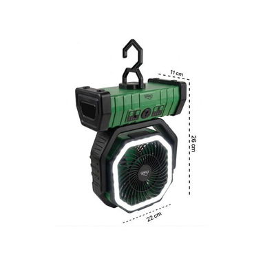 💨Ventilador verde 🌿 recargable con luz LED - Img 127973705