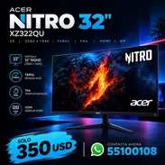 Monitor Gamer Acer Nitro XZ322QU 32" 2K 144Hz 1ms HDMI DisplayPort - Img 58245009