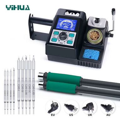 Estación de soldadura digital YIHUA con control de temperatura y soporte – Reparación electrónica profesional - Img 114826762