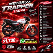 MOTOR TRAPPER 150 CC, FACTURA Y CONTRATO DE IMPORTADORA AUTORIZADA PARA SU CHAPA, TODO A SU NOMBRE. NUEVA 0KM - Img 57323256