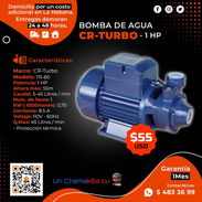 🌊 60🌊 BOMBA DE AGUA TURBO CR 1 HP. MENSAJERÍA CON FACTURA Y GARANTÍA. TF 54833699 - Img 51732521