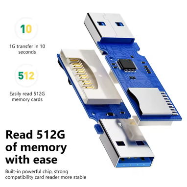 Lector USB para todo tipo de tarjetas (3.0) transferencia de datos con excelente velocidad!! - Img 88725790