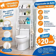 Organizador de Baño Blanco TM-0090 - Img 58459281