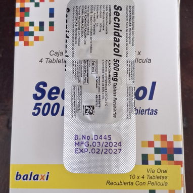 ⚕️- Secnidazol 500 mg, 1 Tira de 4 Tableta -⚕️ - Img 113302587