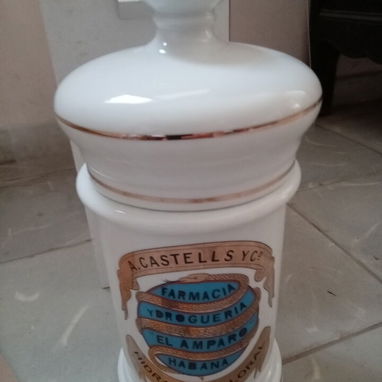Réplica de frasco antiguo de farmacia y droguería El Amparo, Habana - Img 122235942