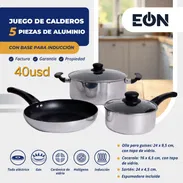 Juego de Calderos de 5 piezas de Aluminio - Img 54927404