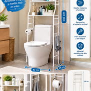 Mueble organizador de baño color blanco (DH) - Img 57443791