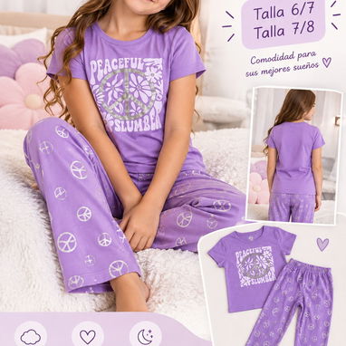 Pijamas de niña de algodón - 4/4