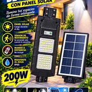 Lámpara exterior con panel solar - Img 57829696