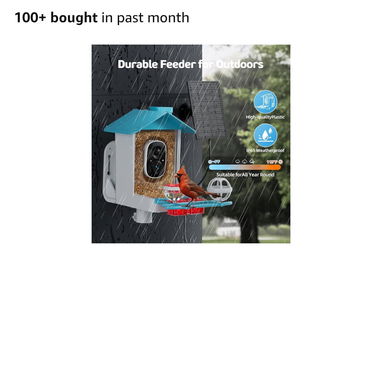Camara solar para patio con comedero para pajaros - Img 123688281