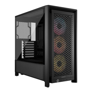 $120 - Chasis de PC ATX Mid-Tower - Corsair FRAME 4000D Modular - Cristal Templado - Negro - Img 122742915