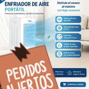 * 🌬️ Tipo: Enfriador de aire portátil * 💨 Volumen de aire: 450 CFM * ❄️ Velocidad del viento: 23 ft/s * 250usd - Img 58121437