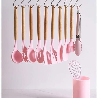 💜Set  de utensilios de cocina de silicona -12 piezas(DH) - 7/8