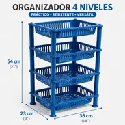 🧺 Organizador Multiuso de 4 Niveles — $15 USD  Ligero, resistente y fácil de colocar en cualquier rincón del hogar. - Img 55411124
