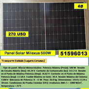Panel Solar Milexus 500W 270 USD ..51596013...Transporte lugares cercanos ...(QB-817) - Img 56876727