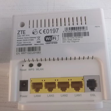 📡 PARA NAUTA 📡 MODEM ROUTER ZTE ZXGN-H108N ADSL2 YA CONFIGURADO PARA NAUTA HOGAR. FACTURA Y GARANTÍA 1 MES. 54833699 - Img 112917238