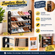 Zapatera abierta de 4 niveles (12 pares) (CV) - Img 58138689
