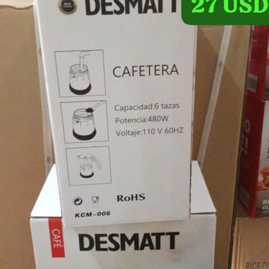 Cafetera eléctrica DESMATT de 6 tazas - Img 126770654