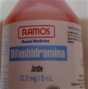 Difenhidramina (Benadrilina) jarabe 12,5mg/5ml, 120 ml, importado - Img 45819597