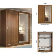 closet o escaparate de madera con espejo - Img 45773016
