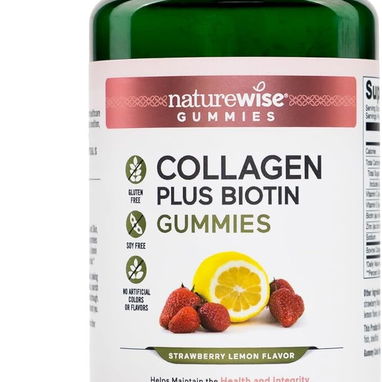 Gomitas de Colágeno + Biotina con Vitamina C, E y Zinc (NatureWise · 60 gomitas) - 2/10