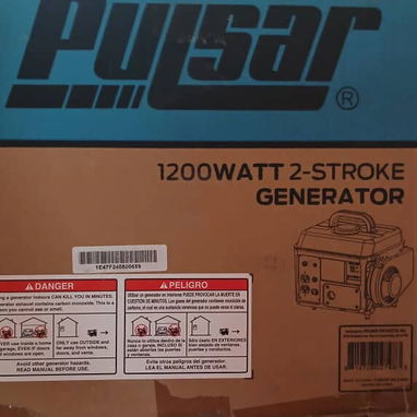 Generador/Planta eléctrica pulsar 1200w Nueva - 2/10